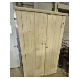Wood Storage Cabinet With 2 Doors & Shelves