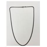 .925 Italy Stamped Sterling Silver Rope chain,