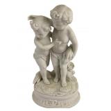 Bisque Sculpture Two Children