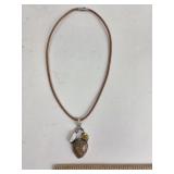 Sterling & Semi-precious stone pendant, with