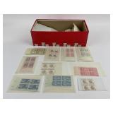 Unused 4 Mint Block Stamps from 1957-1960: Camp