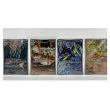 4 Pokemon Full Art Trading Cards