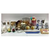 Glassware, Ceramic Figures, Salt Shakers, Fire Tru
