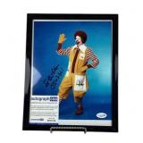 Framed Squire Fridell Ronald McDonald Signed Photo