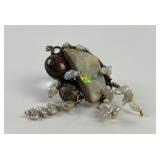 14k gold, silver (no marking found on silver