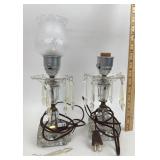 Electric Glass Mantle Lamps With Prisms