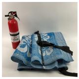 Fire Extinguisher, Foldable Mat