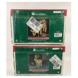 Trim A Home Lighted Deer Decorations Sealed