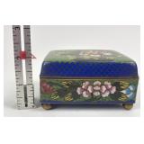 Antique Chinese cloisonne box, Qing Dynasty circa