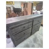 Wood 6 Drawer Dresser 16 in. X 60 in. X 37.5 in.
