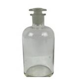 Pyrex Glass Apothecary Bottle With Ground Stopper