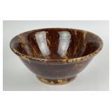 Antique spongeware sponge decorated stoneware