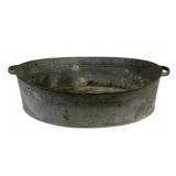 Galvanized Metal Oval Tub With Handles