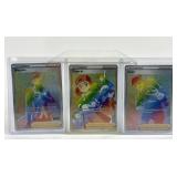 3 Pokemon Trainer Holographic Trading Cards