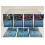7 Pokemon Holographic Wooper Trading Cards
