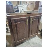Wood Bathroom Sink Cabinet - 2 Doors 21 in. X 32