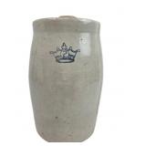Stoneware Crock With Crown 2 Gallon Mark