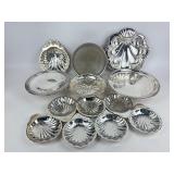 High quality silverplate serving dishes including