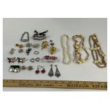 Costume Jewelry With Necklaces, Earrings
