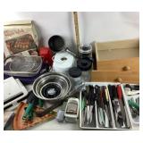 Kitchen Utensils, Knives, Cookware, Storage Items,