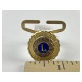 2 Lions Club Brooch Collectibles