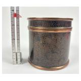 Antique Chinese cloisonne monochrome jar with