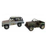 Tonka Pressed Steel Jeep, Blazer Toy Vehicles