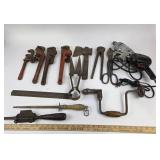 Hand Tools, Craftsman Drill, Pipe Wrenches