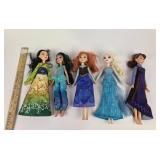 Disney Princess Dolls Mulan, Elsa, Anna +