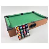 Tabletop Pool Game With Billiard Balls