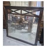 Wood Framed Dresser Mirror 46 in. W X 45 in. H