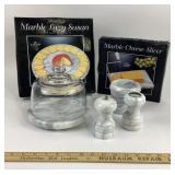 Marble Kitchen Accessories With Dome