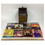 45 RPM Vinyl Records With Case, Phil Collins, Bill