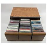 Music CDs in drawers: Sting, Jennifer Lopez