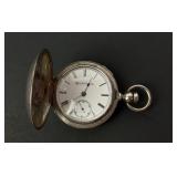 Coin silver (.90) Keystone Leader Case Elgin