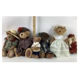 Boyds Bears Plush Figures in Themed Outfits
