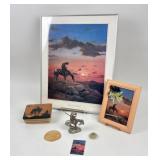 Native American End Of Trail Artwork, Statue +