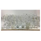 Crystal And Glassware Goblets, Tumblers, Vases +