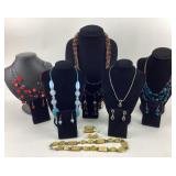 Matching Necklace and earring Sets Costume Jewlery