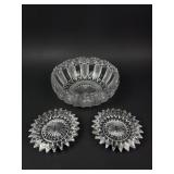 Frosted Crystal Bowl, Crystal Dishes