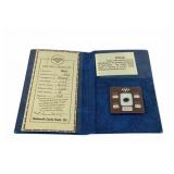 Blue Topaz Gemstone With Data Certificate