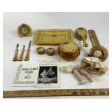 Art Deco Dresser Set, Madame Alexander Doll