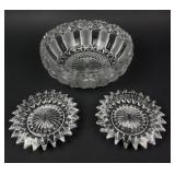 Frosted Crystal Bowl, Crystal Dishes