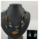 Turquoise Necklace & earring set