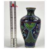 Antique Japanese cloisonne vase, Meiji Period