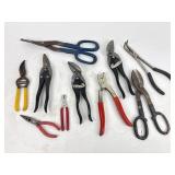 Hand Tools Including Snips, Pliers, Scissors
