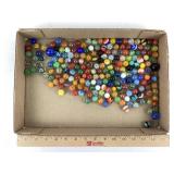 Shooters, Glass Marbles Including Swirl And UV Rea