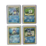 4 Pokï¿½mon vintage wartortle trading cards