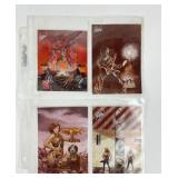 4 autographed art photos