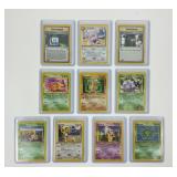 10 First Edition Pokï¿½mon Trading Cards